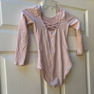 🩰 Leotard Pink Long Sleeve Ballet Dance size 8